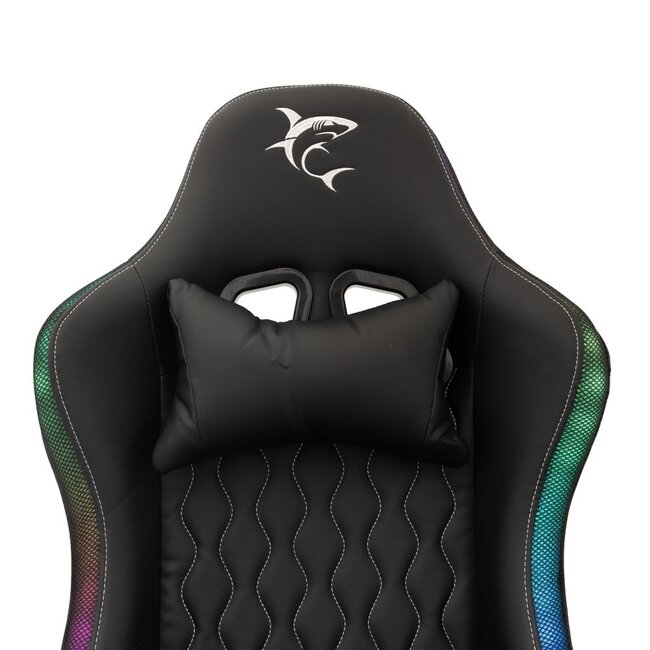 White Shark INDIANAPOLIS | Gamestoel met RGB-verlichting | Belastbaar tot 120 kg