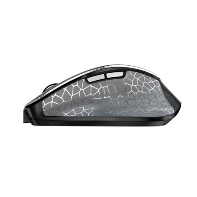 Cherry MW 8C Ergo | Ergonomische Draadloze Muis | Links- en Rechtshandig | RF + Bluetooth | 3200 DPI | Zwart/Grijs