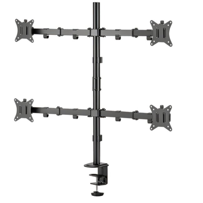 SBOX LCD-352/4-2 | Verstelbare Monitor-bureaubeugel | Tot 32" | Max 9kg | VESA 100x100 | 4 Monitoren