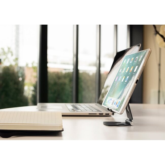 Mobiparts Tablet Stand | Verstelbare Tablethouder van Metaal | Maat L