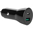 Mobiparts Car Charger | 2-Poorts USB-C & USB-A Autolader 30W PD Fast Charging | Zwart