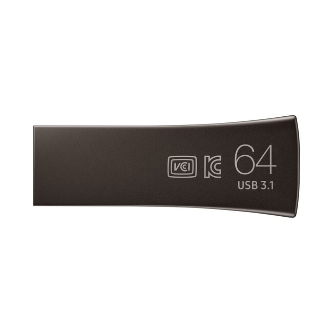 Samsung Bar Plus | 64GB USB-A 3.2 Flash Drive | Titanium