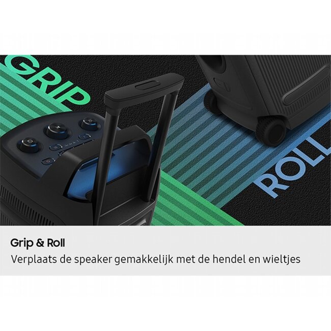 Samsung Sound Tower MX ST50F/XN | Bluetooth Party Speaker | 240W | Tot 18 Uur Accuduur | IPX4 Spatwaterbestendig | Karaoke & Party Lights+