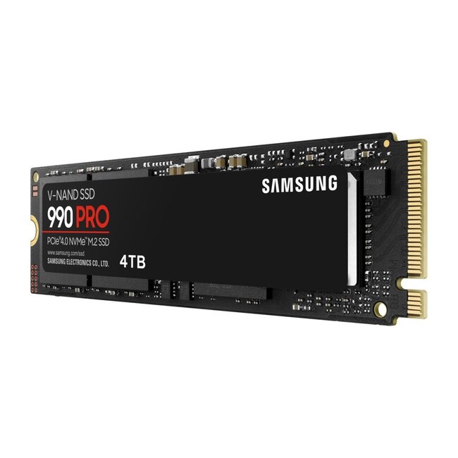 Samsung 990 PRO | 4TB NVMe SSD | M.2 Gen4 | 7.450 MB/s Lezen | 6.900 MB/s Schrijven