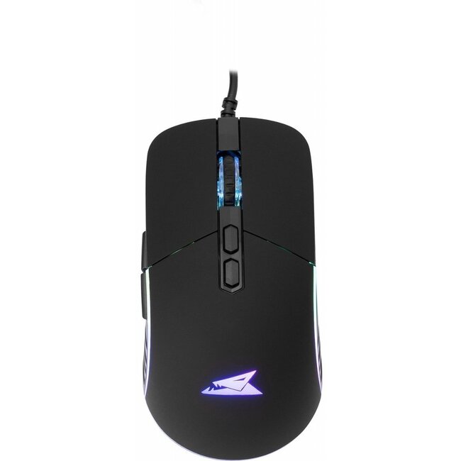 Baracuda NAUTILUS RGB | Bekabelde Gaming Muis | Rechtshandig | USB-A | 12800 DPI | Zwart