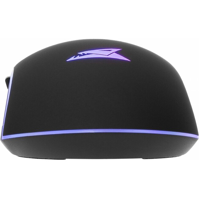 Baracuda NAUTILUS RGB | Bekabelde Gaming Muis | Rechtshandig | USB-A | 12800 DPI | Zwart