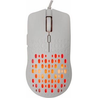 SBOX Baracuda OCTOPUS RGB | Bekabelde Gaming Muis | Rechtshandig | USB-A | 3600 DPI | Wit