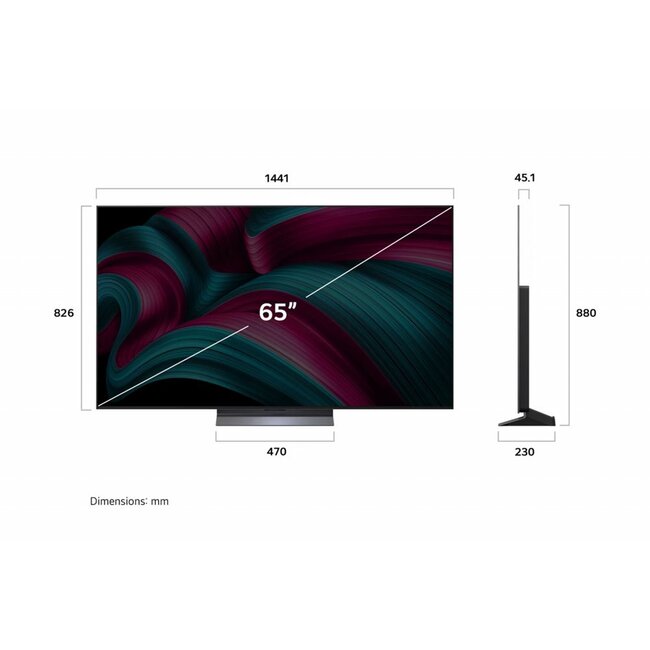 LG OLED evo C5 | 65" 4K OLED Smart TV | 120Hz | Dolby Vision