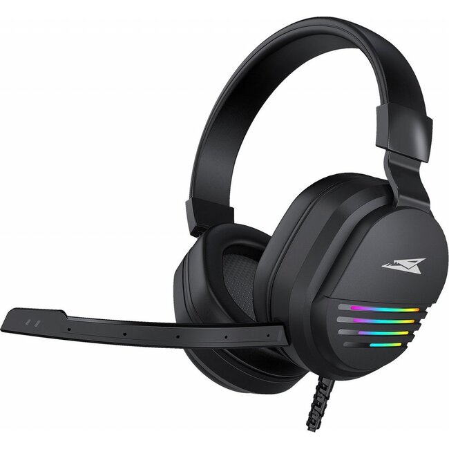 Baracuda PEARL RGB | On-Ear Gaming Headset 3,5mm en USB | Zwart