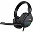 Baracuda PEARL RGB | On-Ear Gaming Headset 3,5mm en USB | Zwart