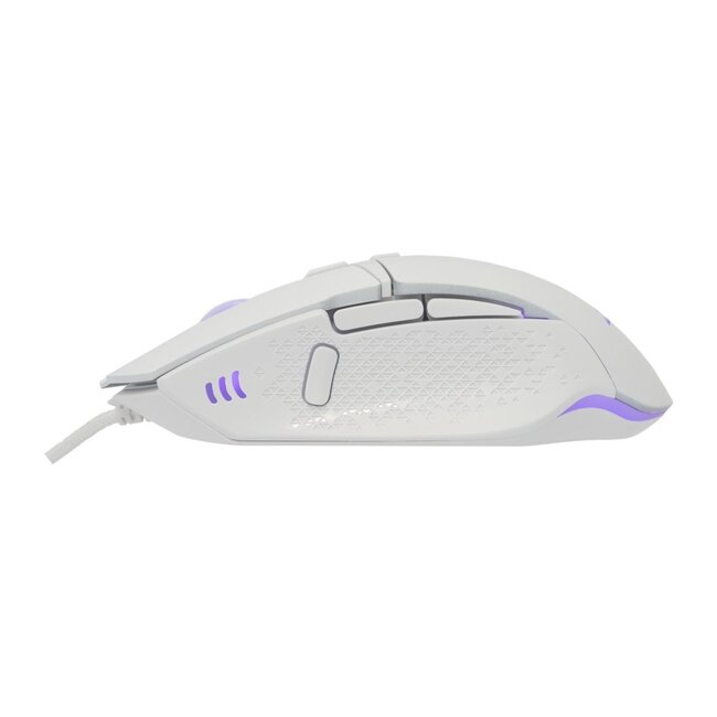 Baracuda RAPTOR RGB | Bedrade Gaming Muis | USB-A | 6400 DPI | Wit