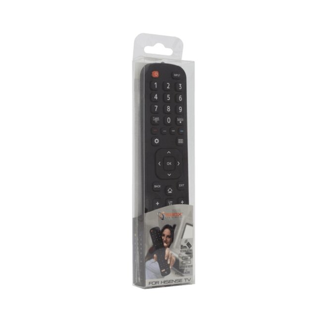 SBOX RC-01405 | Afstandsbediening | Geschikt voor Hisense TV's | Zwart