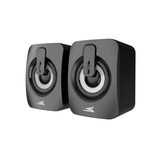 Baracuda SEASHELL Rainbow | 2.0 Stereo Luidsprekerset USB | 2x3000mW | Zwart
