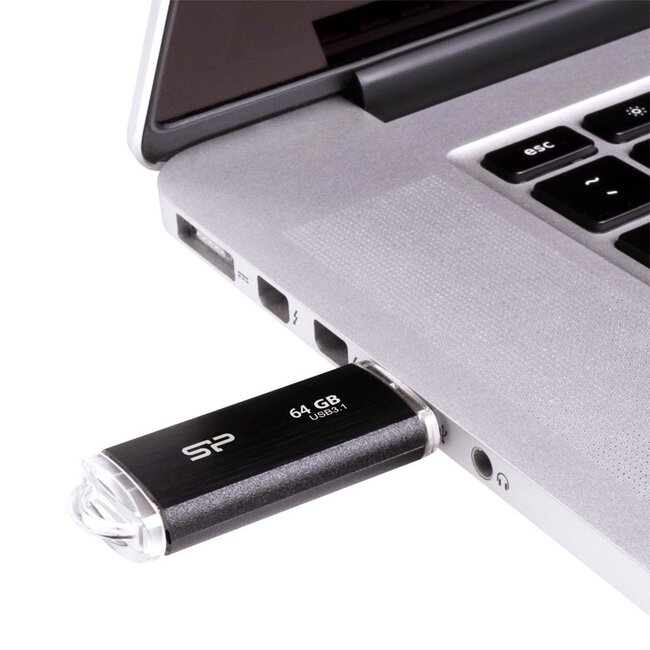 Silicon Power Blaze B02 | 64GB USB-A 3.2 Flash Drive | Zwart