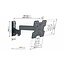 Vogel's Comfort TVM3245 | Draai- en kantelbare TV-beugel | 19-43" | max 15kg | VESA 400x400