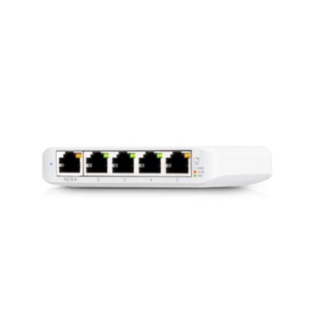 Ubiquiti UniFi Switch Flex Mini (3-pack) | Managed Gigabit Switch | 5-Poorts | PoE In | Wit