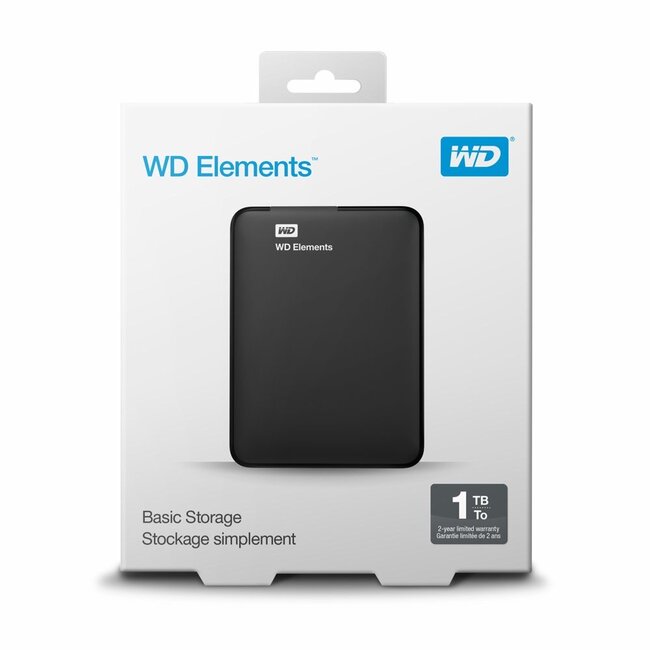 Western Digital WD Elements Externe Harde Schijf | 1TB | USB 3.0 | Zwart