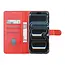 Tuniq iPhone  Book Case hoesje - Pasjeshouder voor 3 pasjes - Magneetsluiting - Hanger - Rood