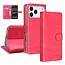 Tuniq iPhone  Book Case hoesje - Pasjeshouder voor 3 pasjes - Magneetsluiting - Hanger - Roze