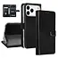 Tuniq iPhone  Book Case hoesje - Pasjeshouder voor 3 pasjes - Magneetsluiting - Hanger - Zwart
