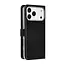 Tuniq iPhone  Book Case hoesje - Pasjeshouder voor 3 pasjes - Magneetsluiting - Hanger - Zwart