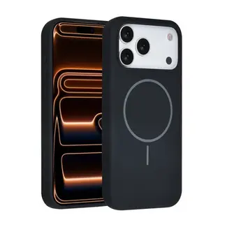 Tuniq iPhone  Backcover hoesje - Magsafe - Full Silicone - Zwart