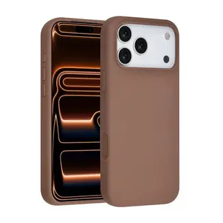 Tuniq iPhone  Backcover hoesje - Full Silicone - Bruin