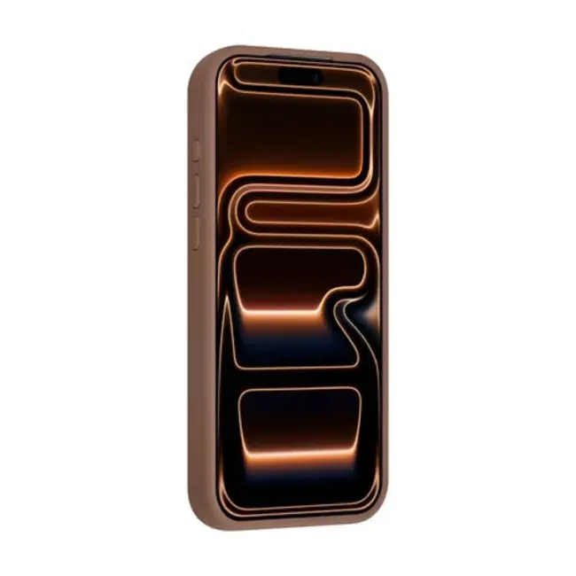 Tuniq iPhone Backcover hoesje - Full Silicone - Bruin
