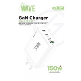 Wave Wave WA-167 150W GaN Charger with PD Port