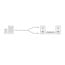 ACT AC3605 | 3.5mm naar 2x RCA Audiokabel | 1,5 Meter | Stereo | Zwart