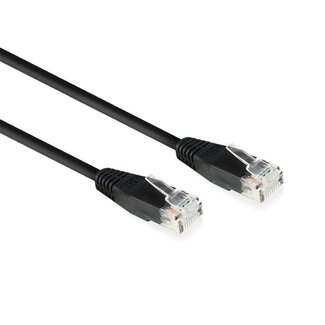 ACT netwerkkabel | Cat6 | U/UTP (UTP) | 5 m | Zwart | AC4005