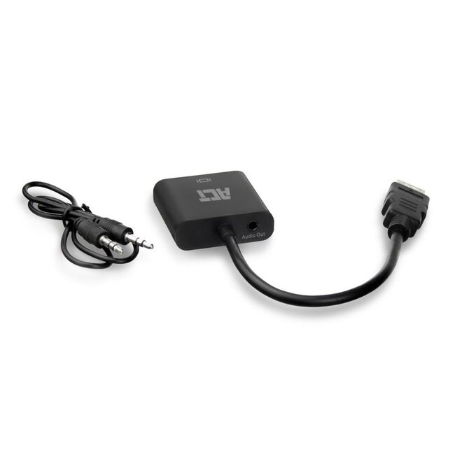 ACT AC7535 | HDMI naar VGA Adapter | 0,23 m | Zwart