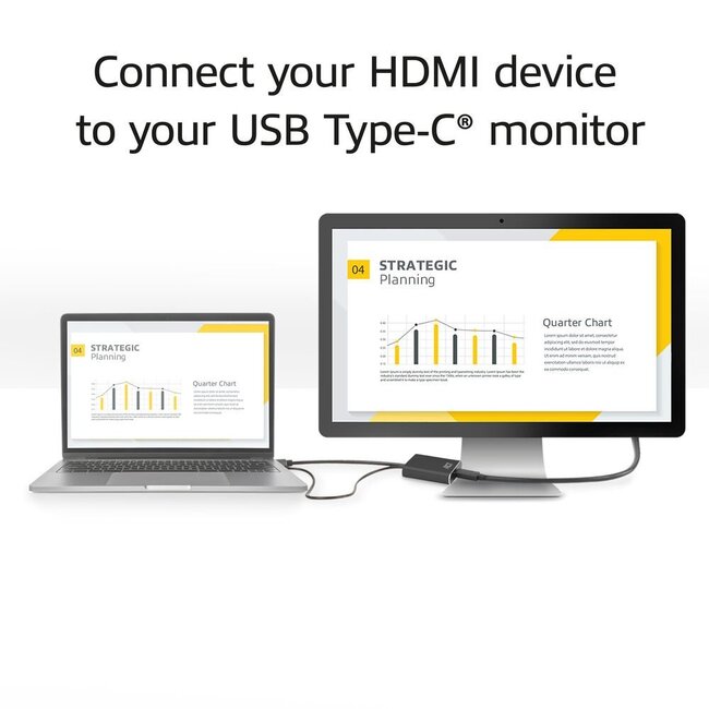 ACT AC7537 | HDMI naar USB Type C female adapter | 4K 60Hz