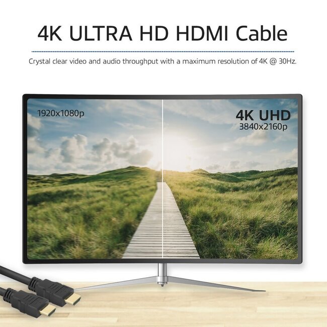 ACT AK3918 | 15 m High Speed HDMI Kabel v2.0 | HDMI Type A naar Type A | Zwart