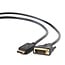 Gembird CC-DPM-DVIM-6 | DisplayPort naar DVI Kabel | 1,8 m | Zwart