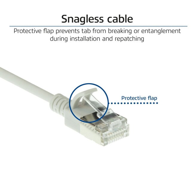 ACT netwerkkabel | Cat6a | U/FTP (STP) | 2 m | Grijs | DC7002