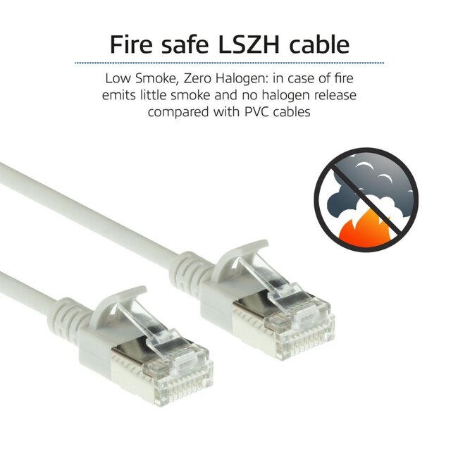 ACT netwerkkabel | Cat6a | U/FTP (STP) | 2 m | Grijs | DC7002