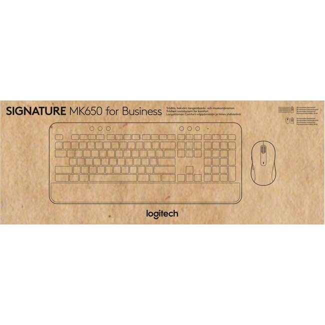 Logitech Signature MK650 Combo for Business | Draadloos Toetsenbord en Muis | Bluetooth & Logi Bolt | QWERTY