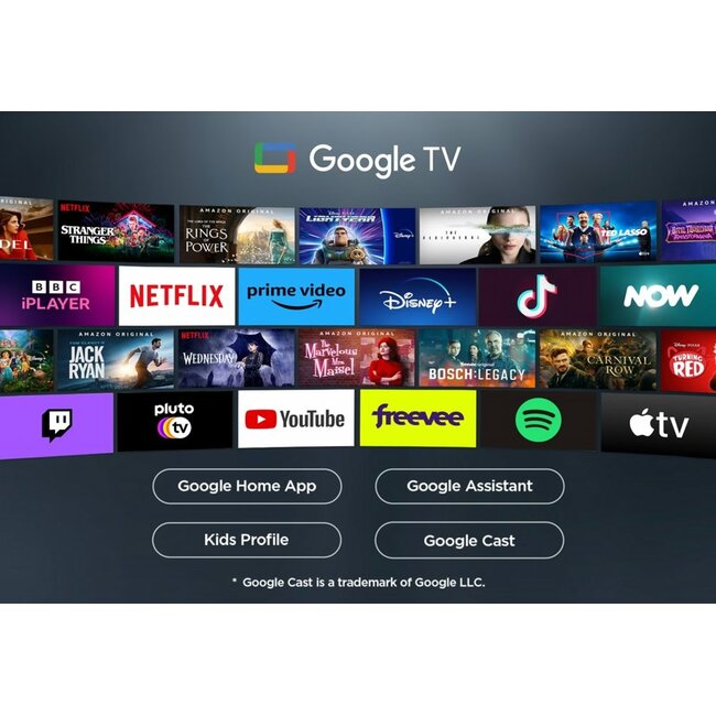 TCL 55V6C | 55" 4K Ultra HD DLED Smart TV | Google TV | Dolby Vision | 60Hz (2025)