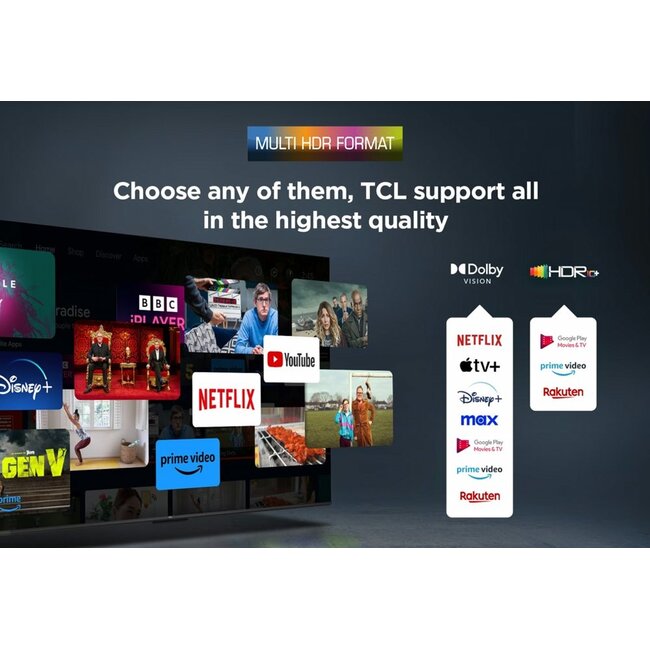TCL 55V6C | 55" 4K Ultra HD DLED Smart TV | Google TV | Dolby Vision | 60Hz (2025)