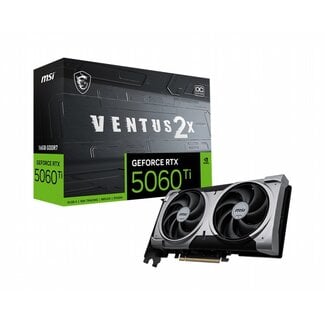 MSI GeForce RTX 5060 TI VENTUS X2 OC PLUS | 16GB GDDR7 | DLSS 4 | Videokaart | Nvidia GPU