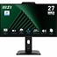 MSI PRO MP272PMG | 27" Full HD IPS Monitor | 120Hz | Webcam | USB | Zwart
