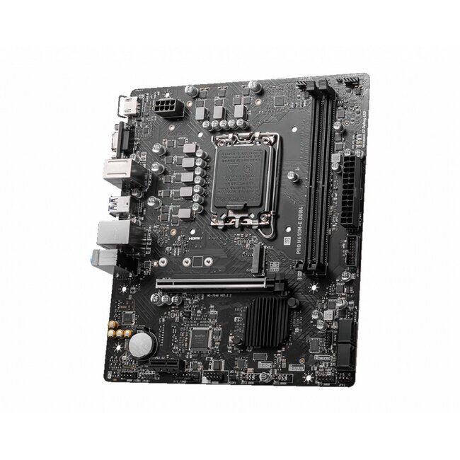 MSI PRO H610M-E | Socket LGA 1700 | Intel H610 | 2xDDR4 | Micro-ATX | Moederbord | OPEN BOX (refurbished)