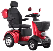 BELA BELA scootmobiel rood - 80 km actieradius - vierwielvering - 20 km/u