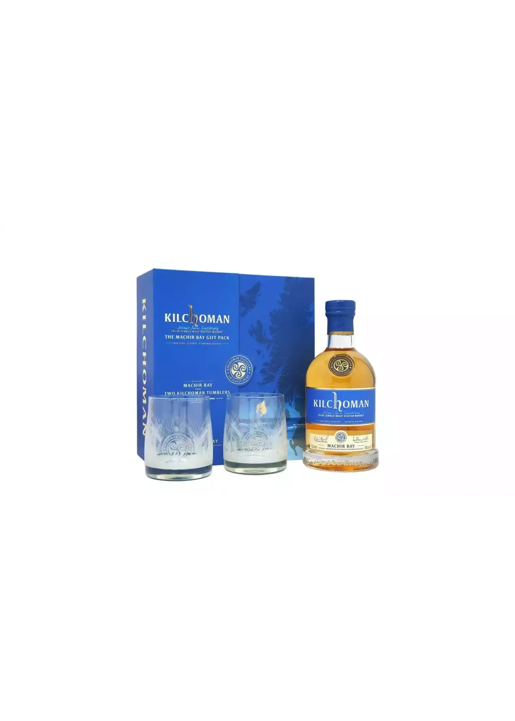 Kilchoman Machir Bay + 2 Glasses Giftpack