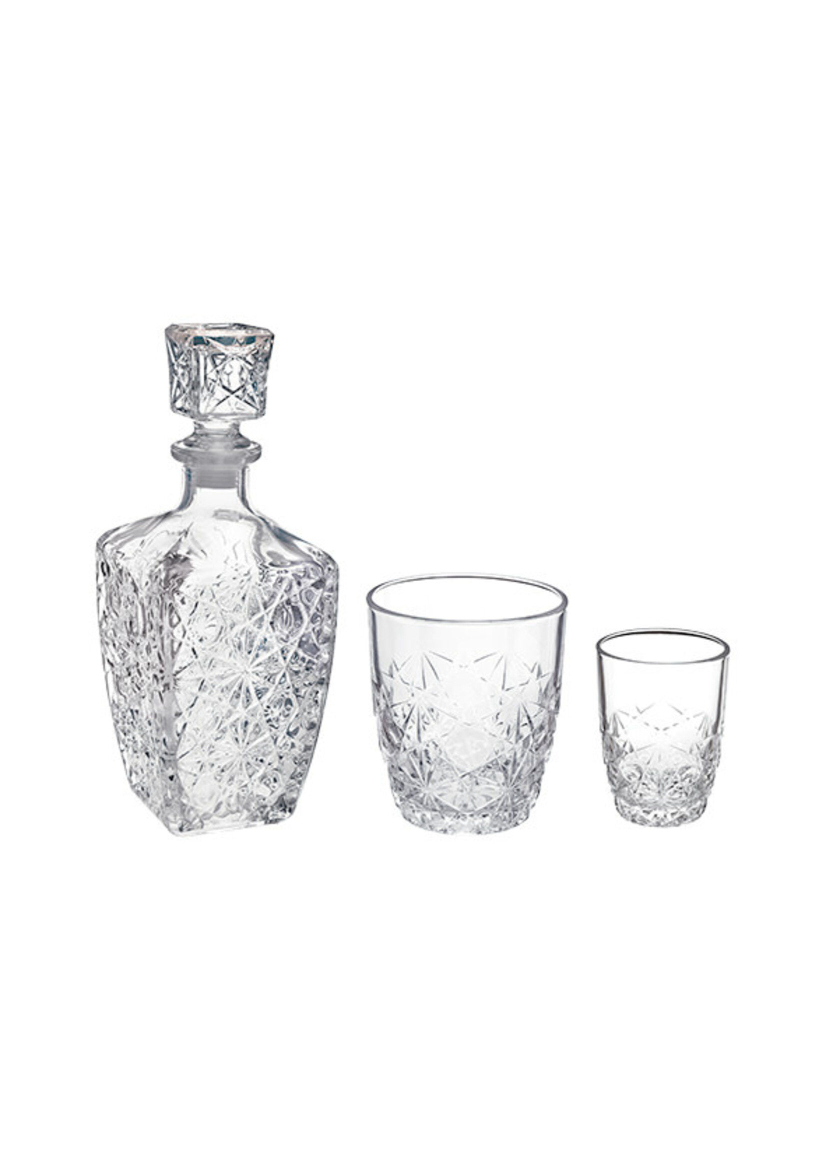 Whiskyset Dedalo 7-Delig (1 Decanter + 6 Tumblers)