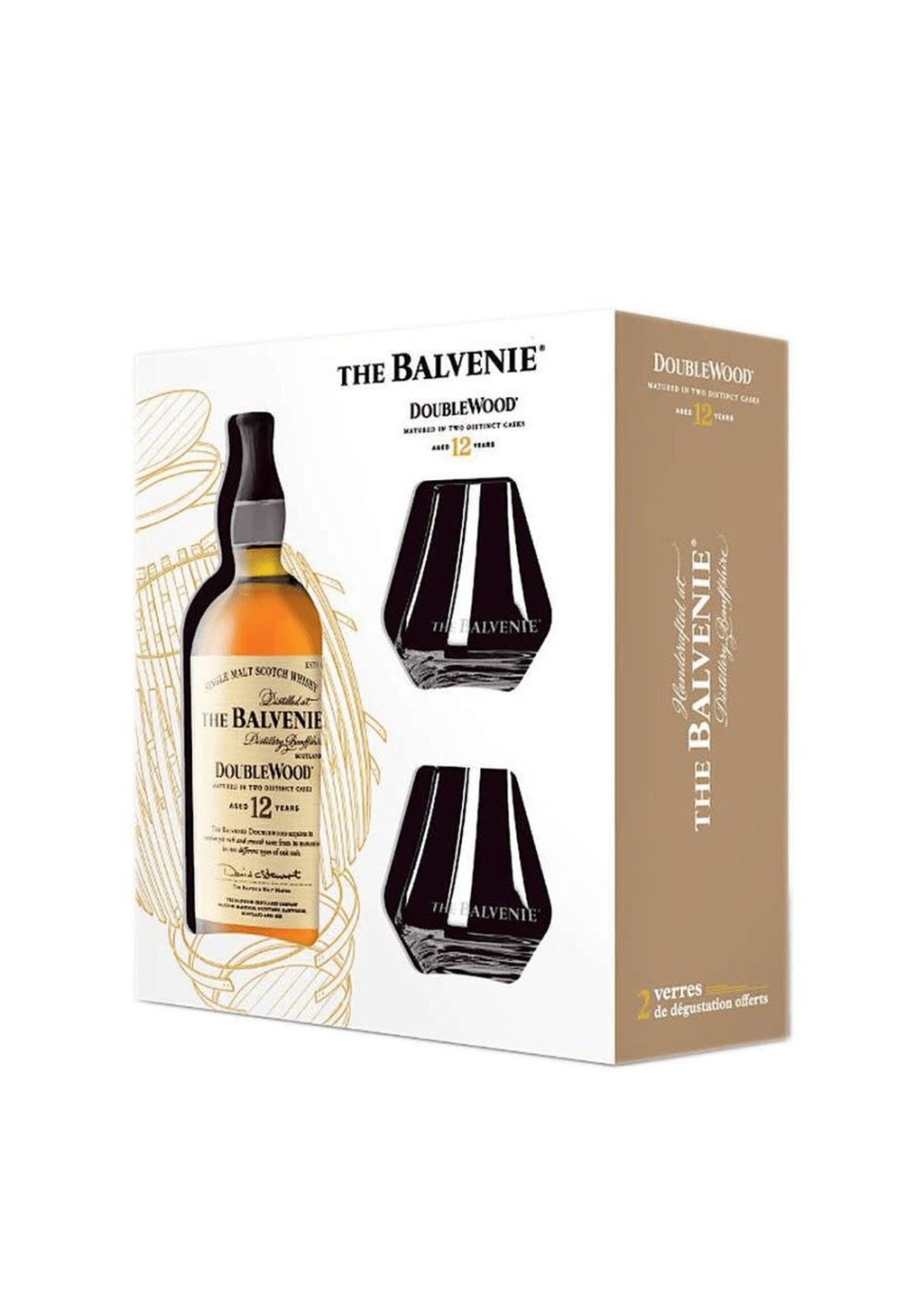 Balvenie 12Y Double Wood + 2 Glasses Giftpack