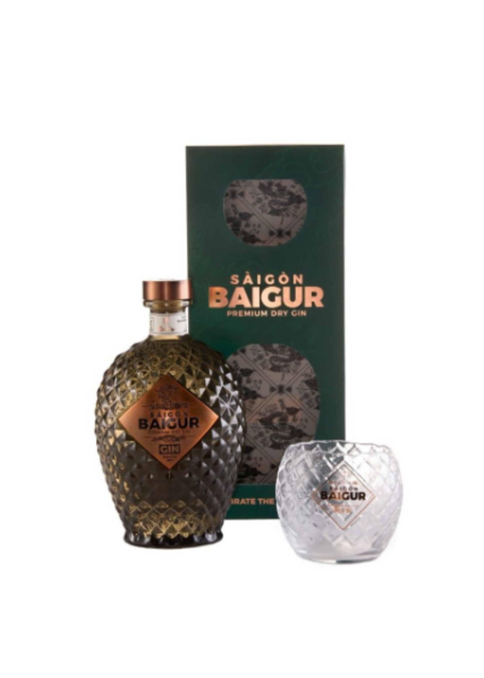 Saigon Baigur Dry Gin + Tumbler Glass Giftpack