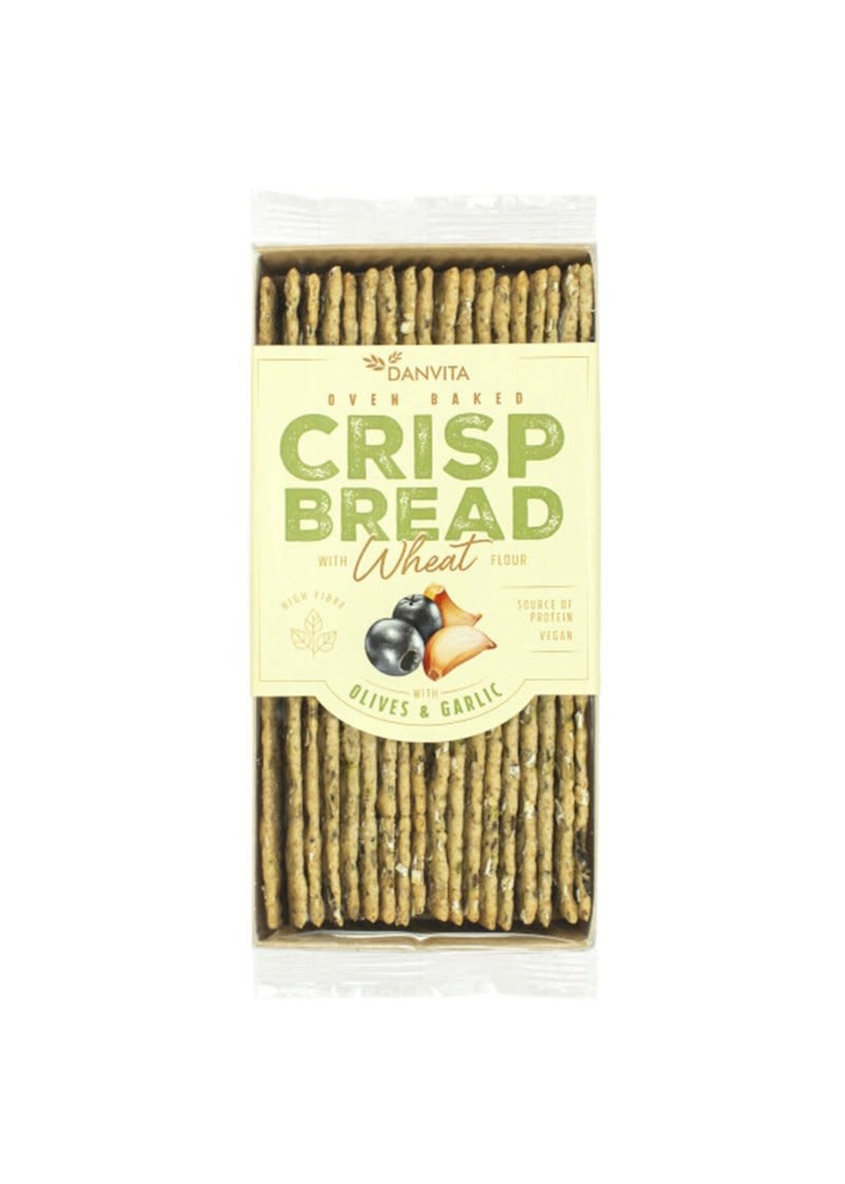 Crispbread Wheat with Olives & Garlic 130g