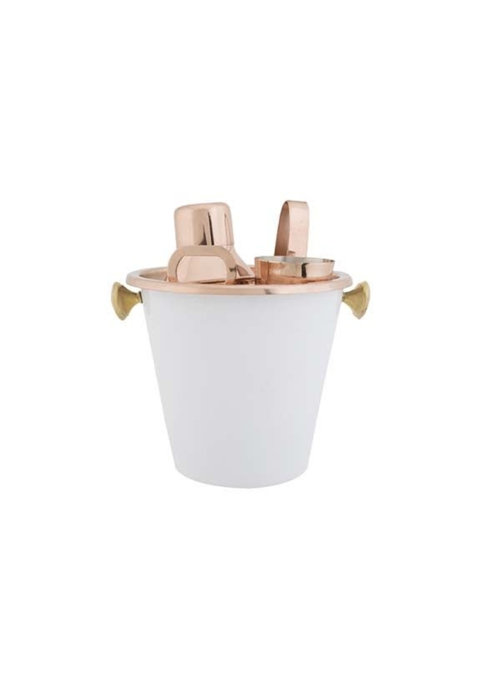 White-Copper Barset 6-Delig